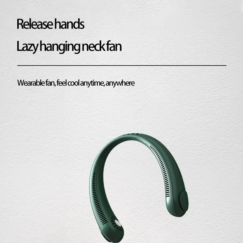 Neck Fan,Portable Wearable USB Powered Hands Free Bladeless Personal Cooling Sport Fan for Office Travel Outdoor
Neck Fan,Portable Wearable USB Powered Hands Free Bladeless Personal Cooling Sport Fan for Office Travel Outdoor