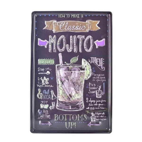 Shots bike Martini Mojito-carteles de Metal Vintage en relieve, Bar, Pub, placas, pegatinas de pared, pintura de hierro
Shots bike Martini Mojito-carteles de Metal Vintage en relieve, Bar, Pub, placas, pegatinas de pared, pintura de hierro