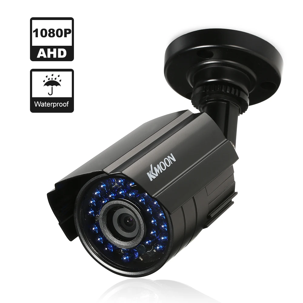 

KKmoon 1080P AHD Bullet Водонепроницаемая CCTV камера 2.0MP 1/2.8 CMOS 30 шт. 3,6 мм Массив ИК-светодиодов ночного видения IR-CUT