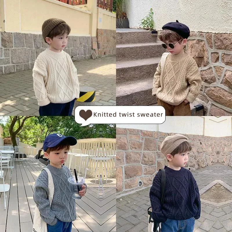 Keelorn Korean Sweater Baby Boys Girls Winter Clothes 2021 Solid color Knitted Top Children's Clothing Twist Knitted Sweaters
Keelorn Korean Sweater Baby Boys Girls Winter Clothes 2021 Solid color Knitted Top Children's Clothing Twist Knitted Sweaters