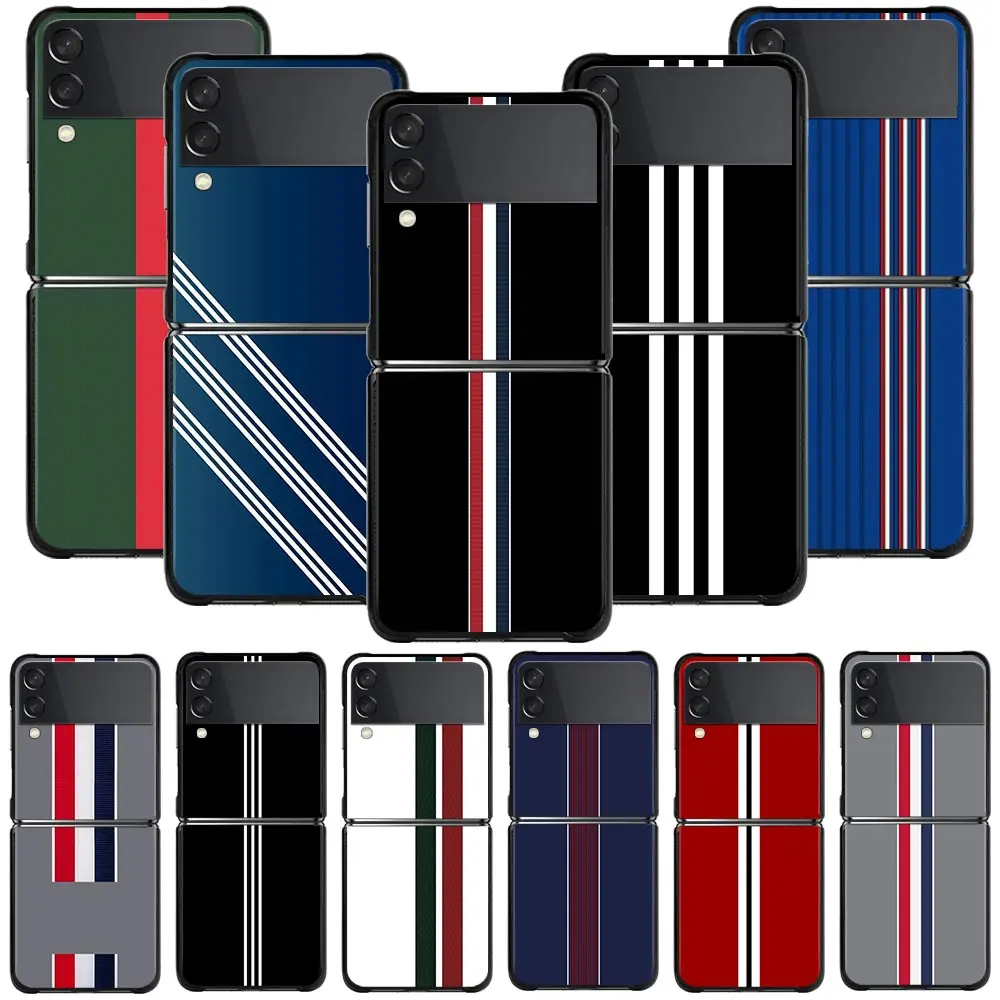 Phone Cases For Samsung Galaxy Z Flip3 5G z flip Z Flip 3 5G Black Case Hard Cover PC Fundas Luxury Sports Brand Stripes
Phone Cases For Samsung Galaxy Z Flip3 5G z flip Z Flip 3 5G Black Case Hard Cover PC Fundas Luxury Sports Brand Stripes