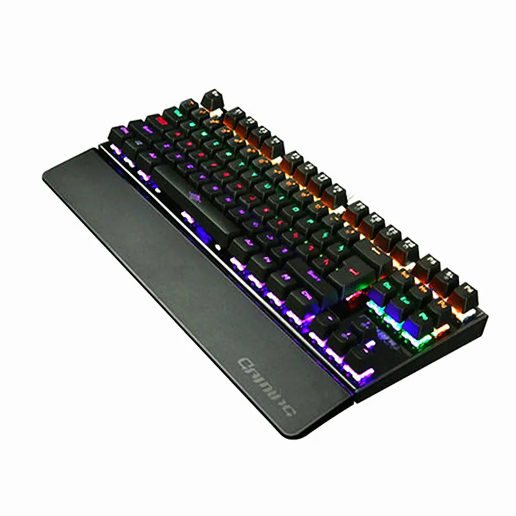 K28 gaming mechanical keyboard blue red switch 87-key wired keyboard anti-ghosting RGB/hybrid backlight LED player PC laptop
K28 gaming mechanical keyboard blue red switch 87-key wired keyboard anti-ghosting RGB/hybrid backlight LED player PC laptop