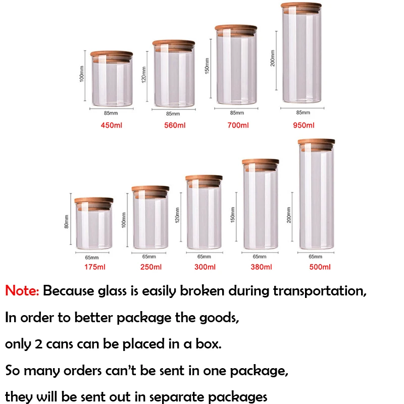 Food Sealed Glass Jar Candy Tea Seasoning Sealed Glass Bottle High Borosilicate Food Storage Container Bottle Moisture-Proof
Food Sealed Glass Jar Candy Tea Seasoning Sealed Glass Bottle High Borosilicate Food Storage Container Bottle Moisture-Proof