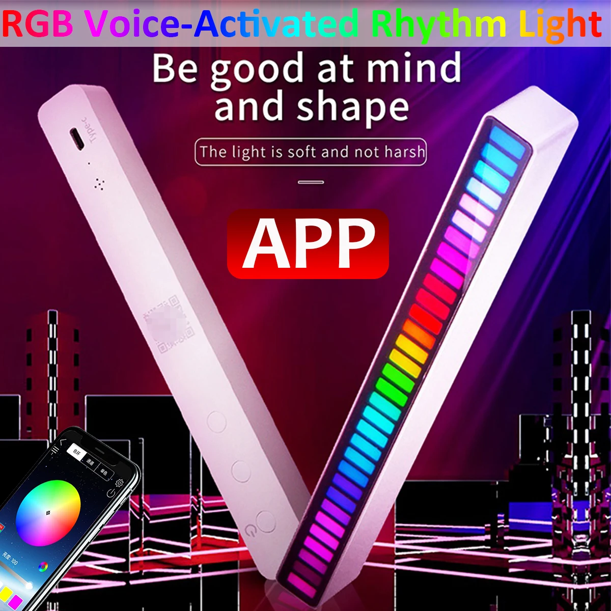 2/1Pcs 32 LED RGB Voice-Activated Pickup Rhythm Ambient Light Creative Colorful Sound Control Ambient Light
2/1Pcs 32 LED RGB Voice-Activated Pickup Rhythm Ambient Light Creative Colorful Sound Control Ambient Light