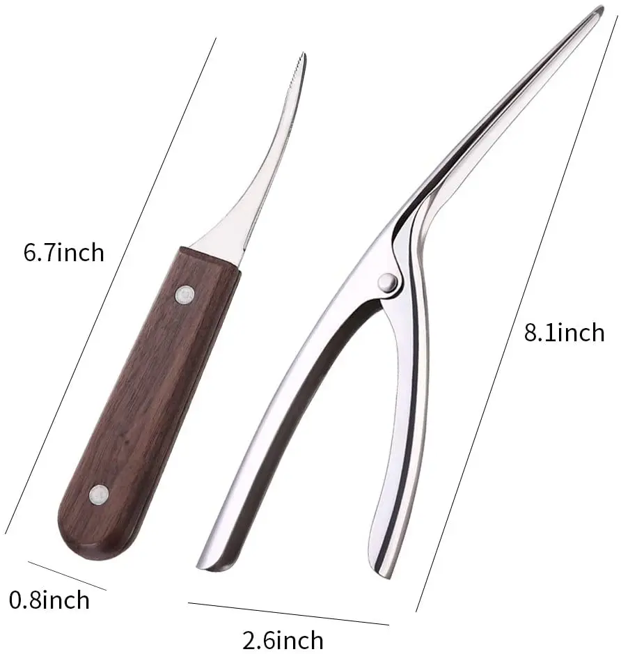 Shrimp Peeler Shrimp Deveiners Knife Seafood-Tools Stainless Steel Peeler Prawn Peeler Open Shrimp Shell for Kitchen Tools 2 Pcs
Shrimp Peeler Shrimp Deveiners Knife Seafood-Tools Stainless Steel Peeler Prawn Peeler Open Shrimp Shell for Kitchen Tools 2 Pcs