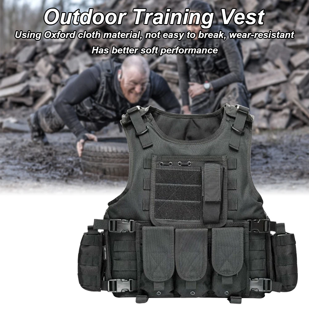 Protective Equipment Zippered Molle System Multi Pockets Hunting Outdoor Training Vest Multifunctional Safety Adjustable Buckle
Protective Equipment Zippered Molle System Multi Pockets Hunting Outdoor Training Vest Multifunctional Safety Adjustable Buckle