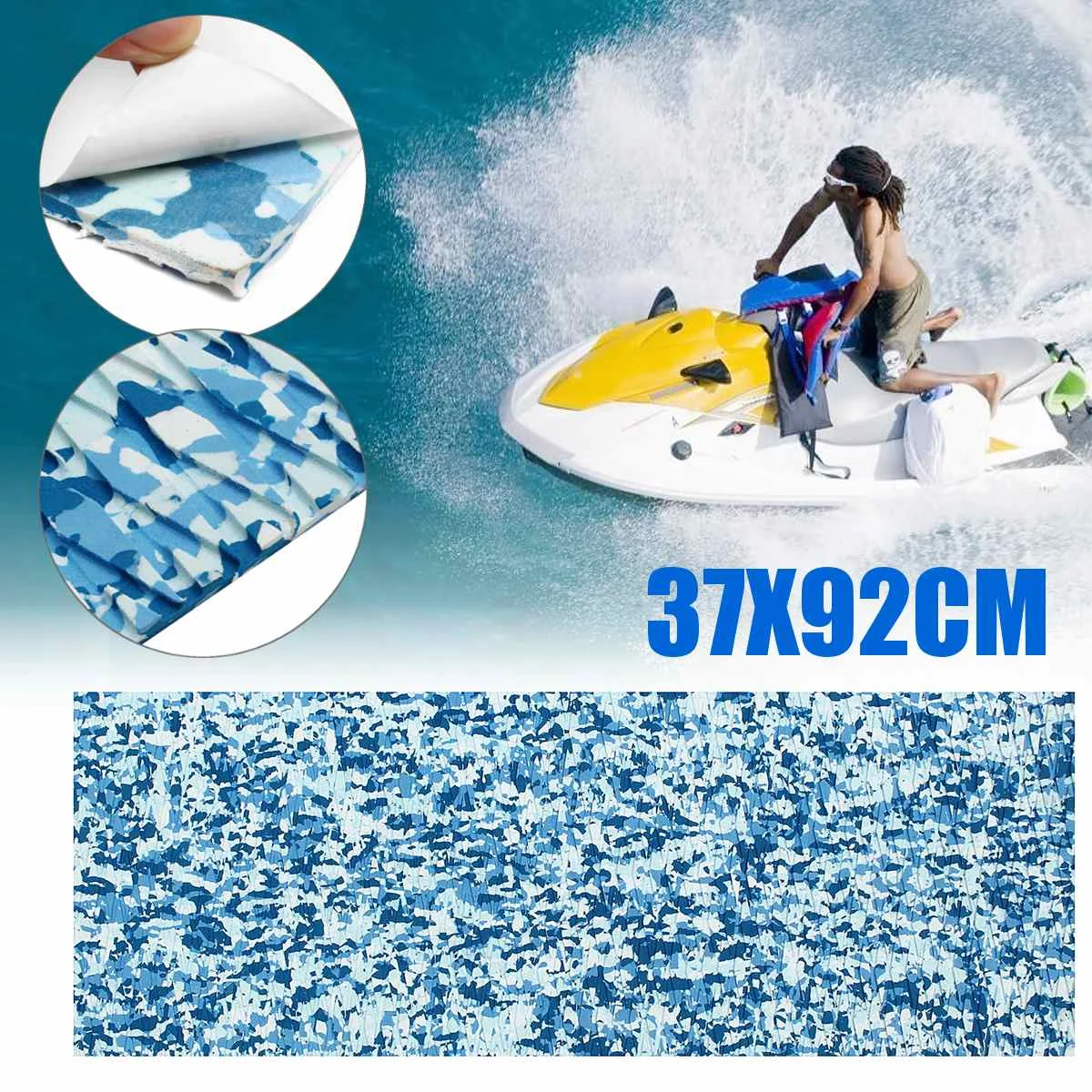 Water Scooter Non-Skid Marine Flooring Synthetic Eva Foam Sheet 37X92Cm Jet-Ski Black Surfboard Mat Watercraft Skis Slip
Water Scooter Non-Skid Marine Flooring Synthetic Eva Foam Sheet 37X92Cm Jet-Ski Black Surfboard Mat Watercraft Skis Slip