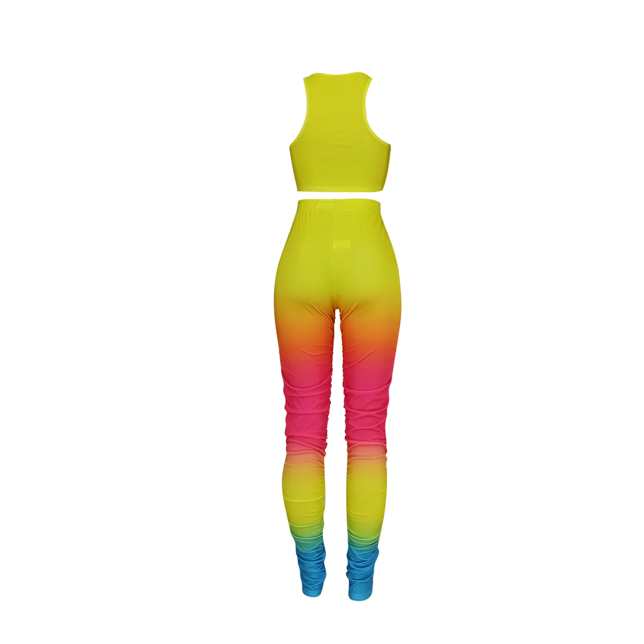 HAOOHU Women Two Piece Set Tracksuits Tank Tops Gradient Stacked Flare Jogger Pants Suit Sporty Fitness Night Club 2 Pcs Outfit
HAOOHU Women Two Piece Set Tracksuits Tank Tops Gradient Stacked Flare Jogger Pants Suit Sporty Fitness Night Club 2 Pcs Outfit