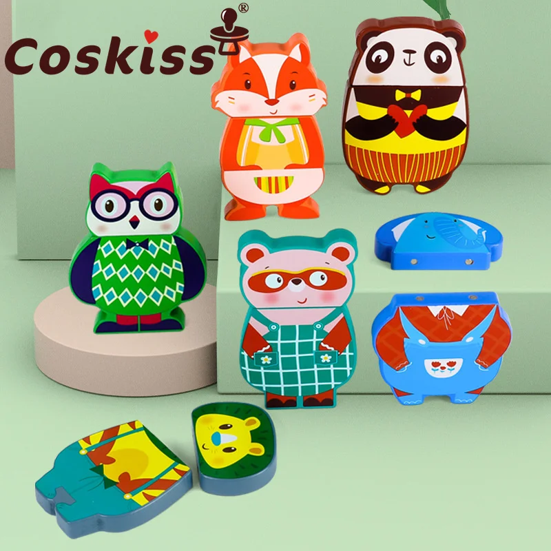Детская игрушка-пазл с животными Coskiss, большая магнитная сборка, 6 деревянных сочетающихся трехмерных пазлов, подарок
Детская игрушка-пазл с животными Coskiss, большая магнитная сборка, 6 деревянных сочетающихся трехмерных пазлов, подарок