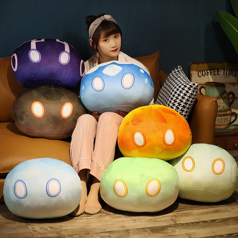 Аниме Genshin Impact, оригинальная подушка для игры Genshin Slime, Симпатичная плюшевая подушка для куклы, подарок для мужчин и женщин
Аниме Genshin Impact, оригинальная подушка для игры Genshin Slime, Симпатичная плюшевая подушка для куклы, подарок для мужчин и женщин