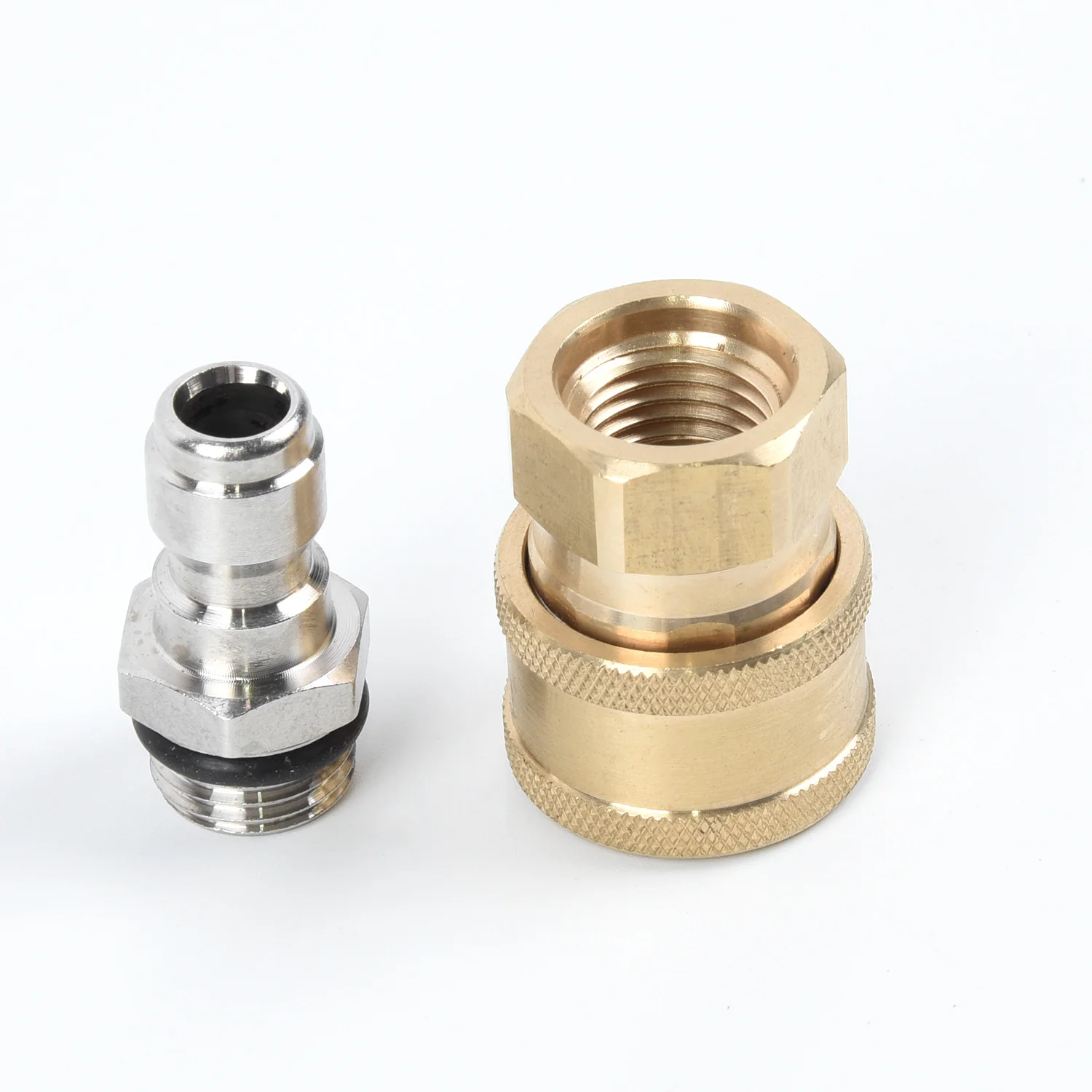 1 Pair High Pressure Washer Adapter Quick Release 1/4 Male M22/14 Female Plug Brass Connector Garden Hose Car Washer
1 Pair High Pressure Washer Adapter Quick Release 1/4 Male M22/14 Female Plug Brass Connector Garden Hose Car Washer