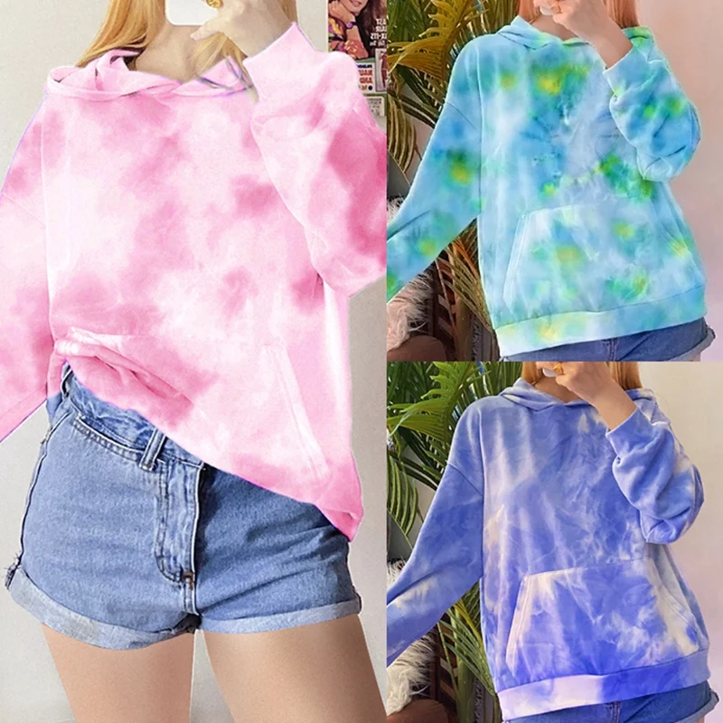 Женская толстовка с капюшоном Kili Tie Dye, Повседневная Толстовка в Корейском стиле с длинным рукавом, худи Harajuku для женщин
Женская толстовка с капюшоном Kili Tie Dye, Повседневная Толстовка в Корейском стиле с длинным рукавом, худи Harajuku для женщин