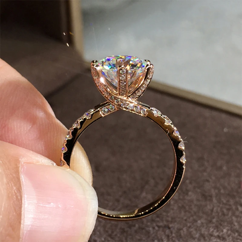 Exquisite Rose Gold Six Claw White CZ Stone Ring For Women Bridal Wedding Party Engagement Jewelry Lovers Birthday Gift B4T749
Exquisite Rose Gold Six Claw White CZ Stone Ring For Women Bridal Wedding Party Engagement Jewelry Lovers Birthday Gift B4T749