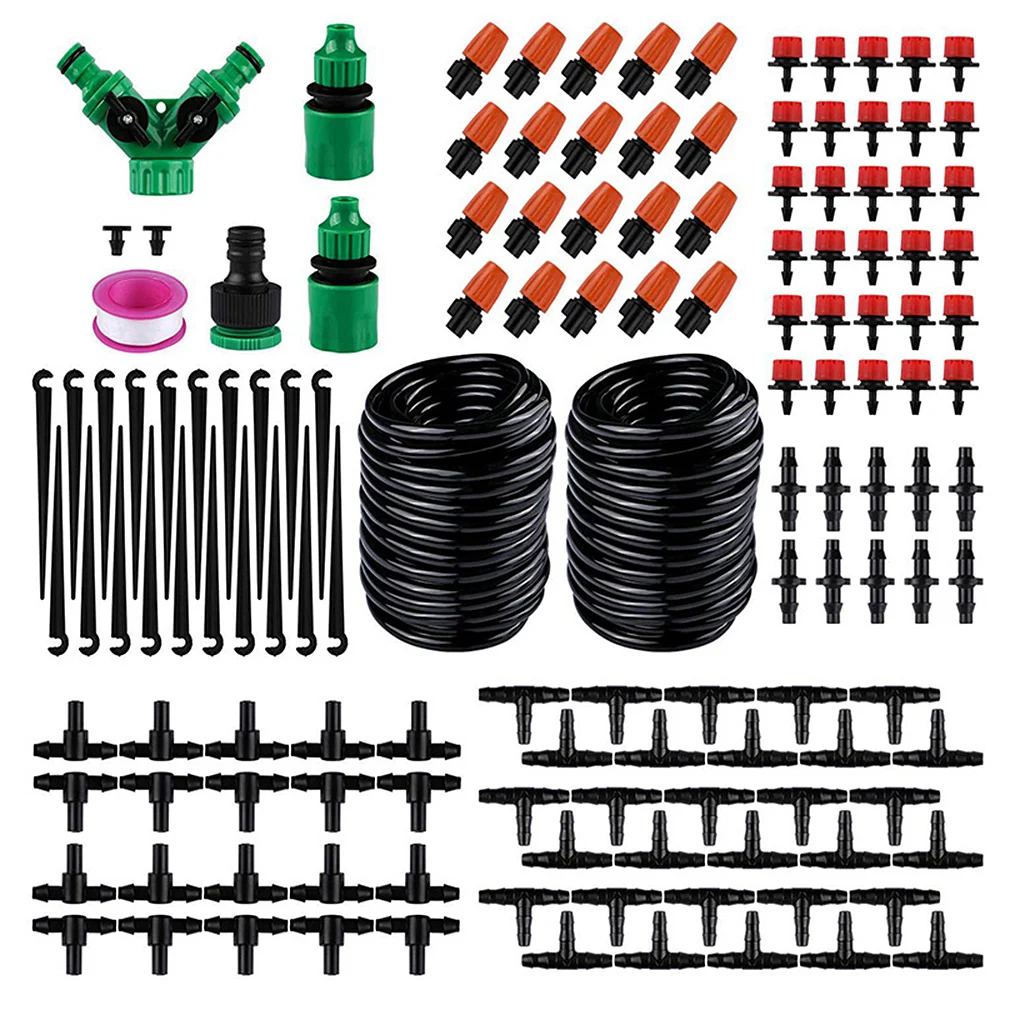 Drip Irrigation System Automatic Watering Irrigation System Suite Garden Hose Spray Irrigation system Kit DIY Adjustable Emitter
Drip Irrigation System Automatic Watering Irrigation System Suite Garden Hose Spray Irrigation system Kit DIY Adjustable Emitter