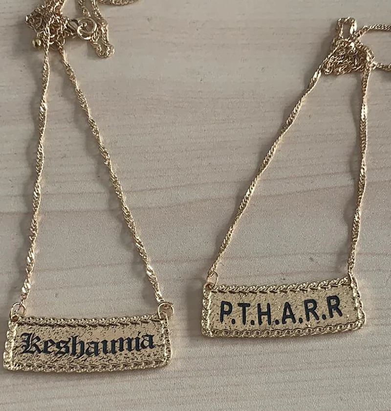 SAY Lover's Pendants Customized Name Necklaces Alloy Chains Jewelry Hawaiian Choker Necklace for Women Men Wedding Party
SAY Lover's Pendants Customized Name Necklaces Alloy Chains Jewelry Hawaiian Choker Necklace for Women Men Wedding Party