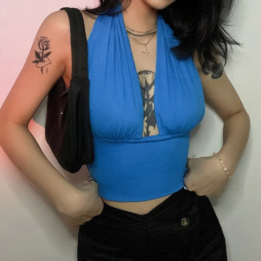 Fashion Y2K Printed Camis Ruched Tie Up Crop Top Summer Harajuku Tank Top Backless Halter Cute Tee Top Women Party Beach Sweat
Fashion Y2K Printed Camis Ruched Tie Up Crop Top Summer Harajuku Tank Top Backless Halter Cute Tee Top Women Party Beach Sweat