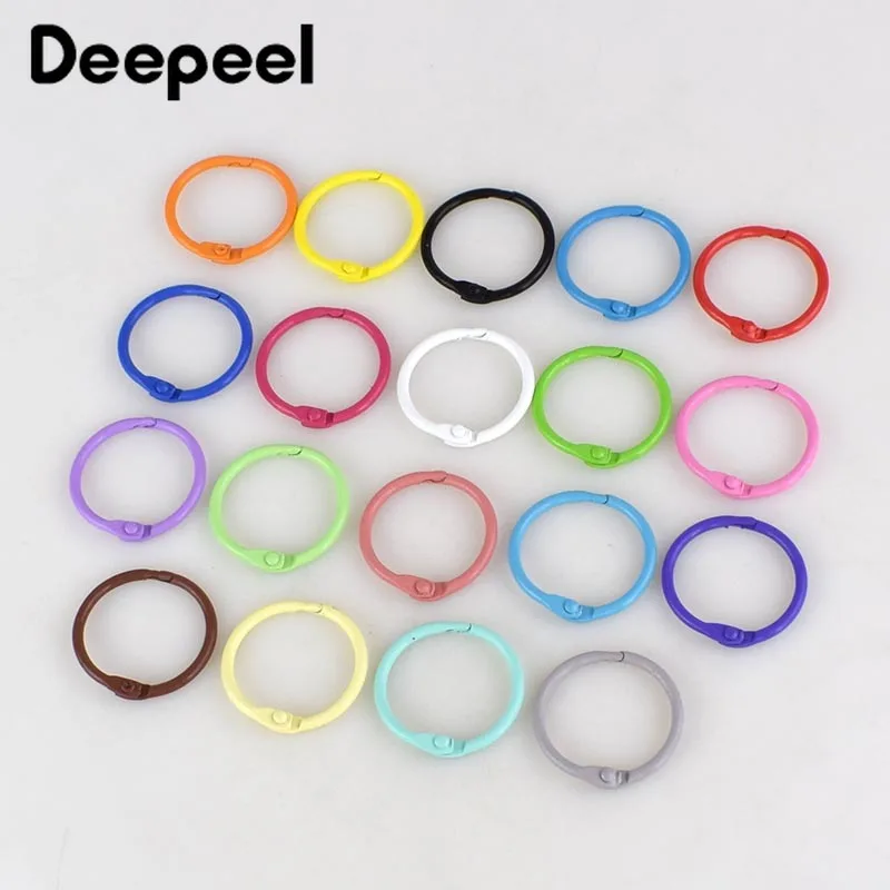 Deepeel 50pcs 30/45mm Colorful Metal Key Open O Ring Buckles DIY Handmade Purse Garment Book Opening Loose Leaf AccessoriesAP431
Deepeel 50pcs 30/45mm Colorful Metal Key Open O Ring Buckles DIY Handmade Purse Garment Book Opening Loose Leaf AccessoriesAP431