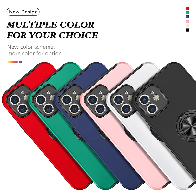 Shockproof Fashion Phone Case For Iphone 12 Mini 11 Pro XS Max X XR 7 8 Plus 6 Anti Knock Silicone Car Holder Ring Case Cover
Shockproof Fashion Phone Case For Iphone 12 Mini 11 Pro XS Max X XR 7 8 Plus 6 Anti Knock Silicone Car Holder Ring Case Cover