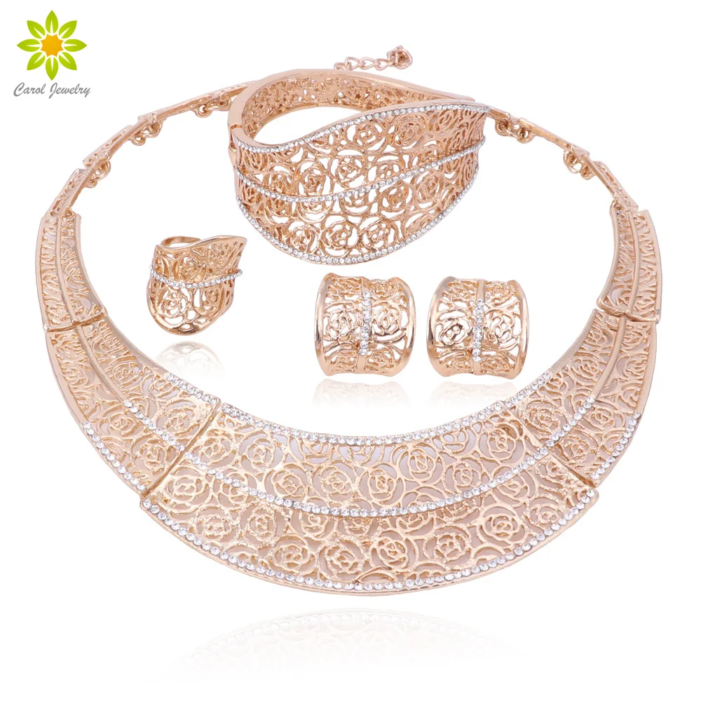 Bridal Jewelry Sets Fashion Dubai Gold Color Jewelry Women Wedding African Beads Jewelry Set Necklace Earrings Jewellery Set
Bridal Jewelry Sets Fashion Dubai Gold Color Jewelry Women Wedding African Beads Jewelry Set Necklace Earrings Jewellery Set
