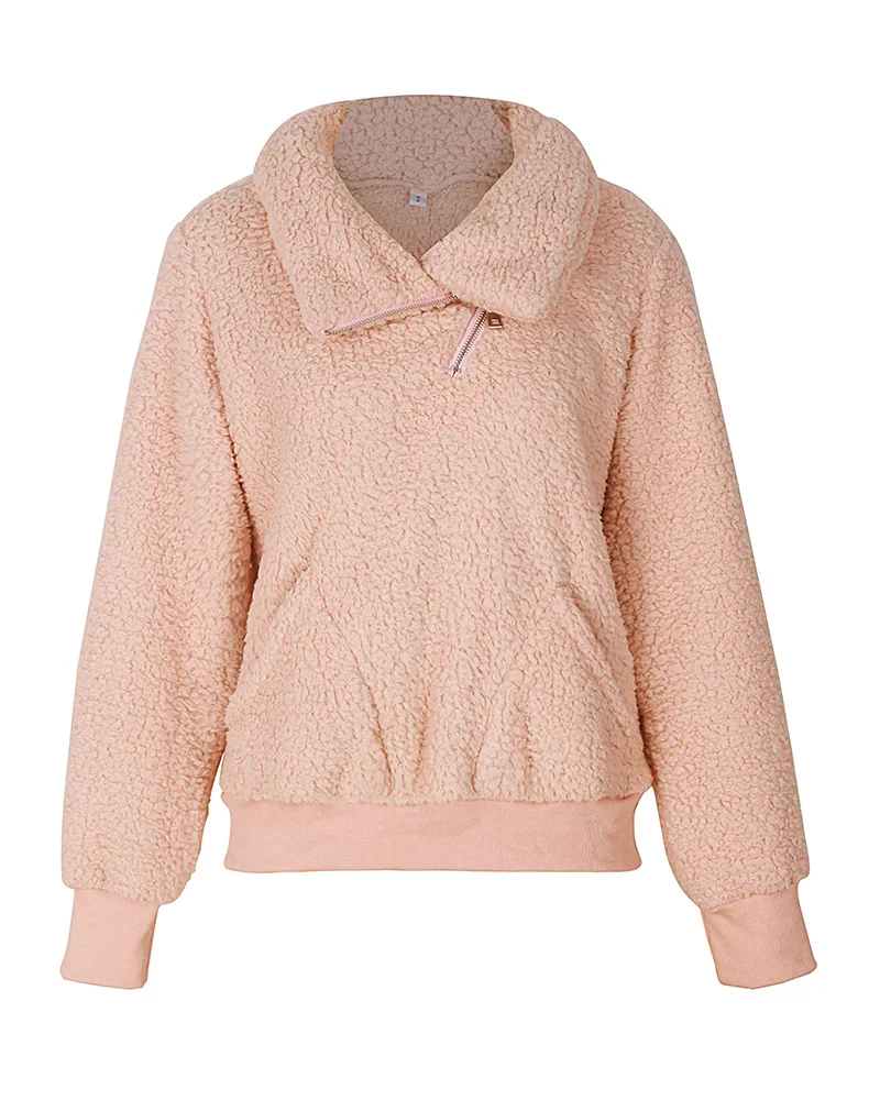 Women Autumn Winter Oversize Sweatshirt Sweetshirts Turtleneck Zipper Hoodie Plush Jacket Blouse Tracksuit for Girl Dropshipping
Women Autumn Winter Oversize Sweatshirt Sweetshirts Turtleneck Zipper Hoodie Plush Jacket Blouse Tracksuit for Girl Dropshipping