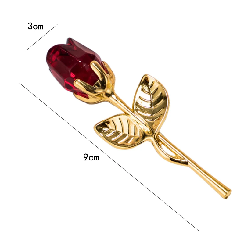 Crystal Glass Rose Flower Figurines Craft Wedding Valentine's Day gifts Souvenir Table Decoration Ornaments. 
Crystal Glass Rose Flower Figurines Craft Wedding Valentine's Day gifts Souvenir Table Decoration Ornaments.