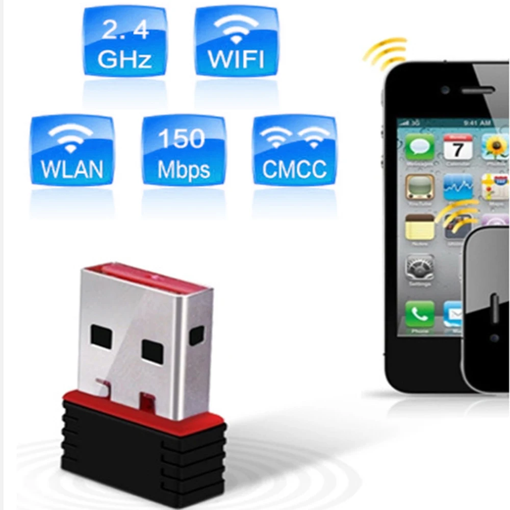 Portable High Speed 150 Mbps 802.11n Wifi Receiver Transmitter Wireless Computer Network Card Mini PC USB 2.0 Adapter For Laptop
Portable High Speed 150 Mbps 802.11n Wifi Receiver Transmitter Wireless Computer Network Card Mini PC USB 2.0 Adapter For Laptop
