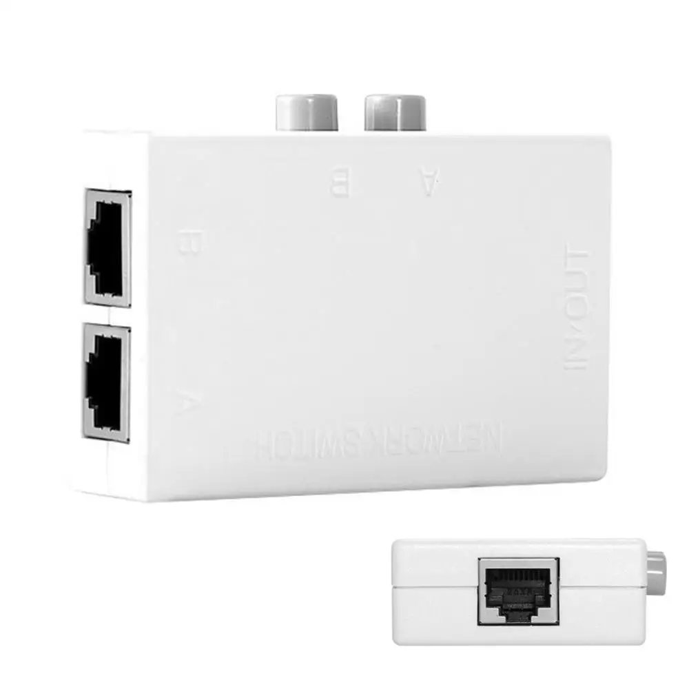 UTP STP 2 in 1 out 2 Ports RJ45 LAN CAT Network Switch Selector Internal External Networking Switcher Splitter Box
UTP STP 2 in 1 out 2 Ports RJ45 LAN CAT Network Switch Selector Internal External Networking Switcher Splitter Box