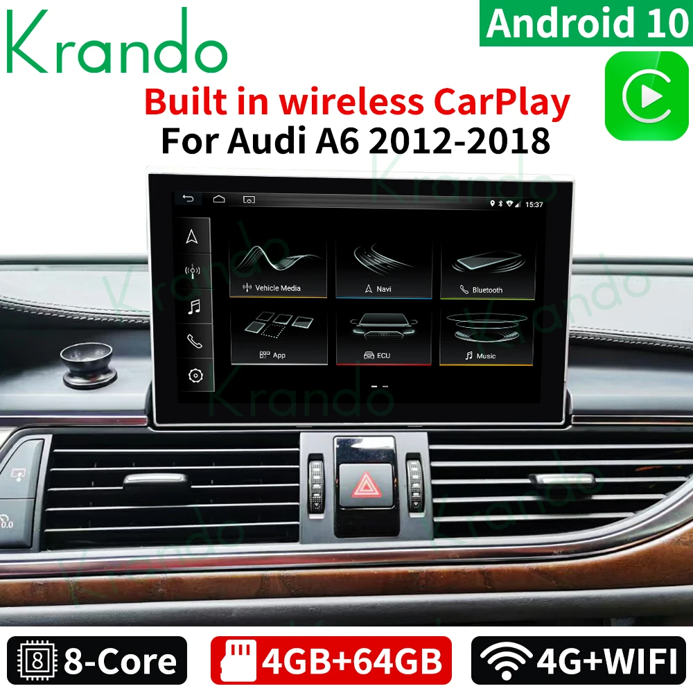 Krando 9''Android 10.0 Car Audio For Audi A6 A6L C7 A7 2012-2018 Radio Stereo Navigation Multimedia Player Touch Screen Carplay
Krando 9''Android 10.0 Car Audio For Audi A6 A6L C7 A7 2012-2018 Radio Stereo Navigation Multimedia Player Touch Screen Carplay