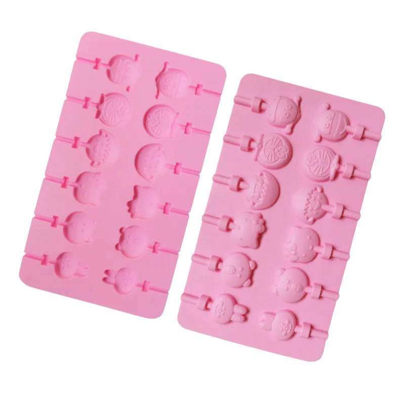 12 Hole Cartoon Figure lollipop Shape Silicone chocolate Mold Decorating Tools For Baking Microwave Oven candy mold
12 Hole Cartoon Figure lollipop Shape Silicone chocolate Mold Decorating Tools For Baking Microwave Oven candy mold