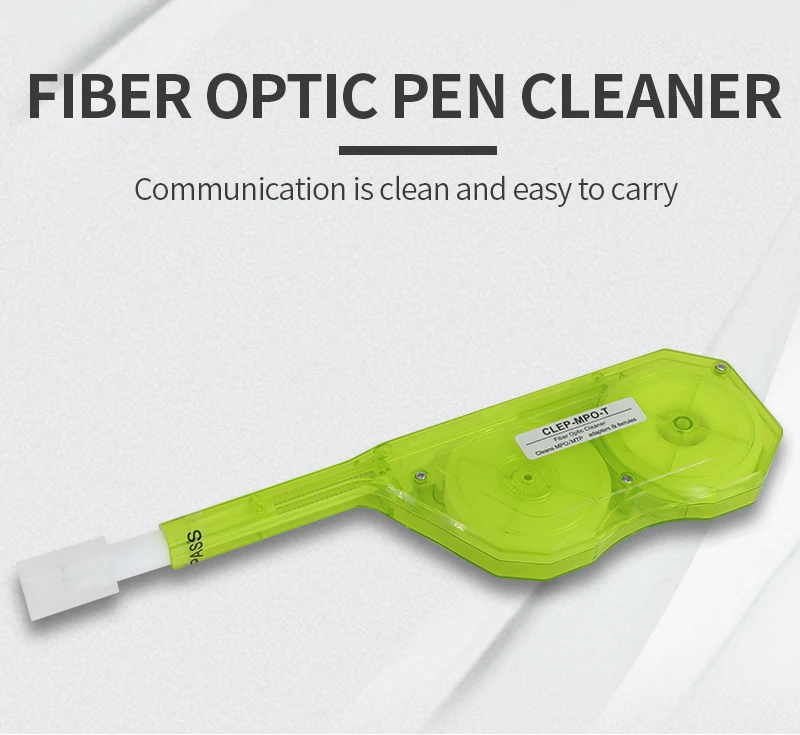 MPO MTP Cleaner 600 Times Cleaning One Click Cleaner for MPOConnector Fiber Cleaning Tool
MPO MTP Cleaner 600 Times Cleaning One Click Cleaner for MPOConnector Fiber Cleaning Tool
