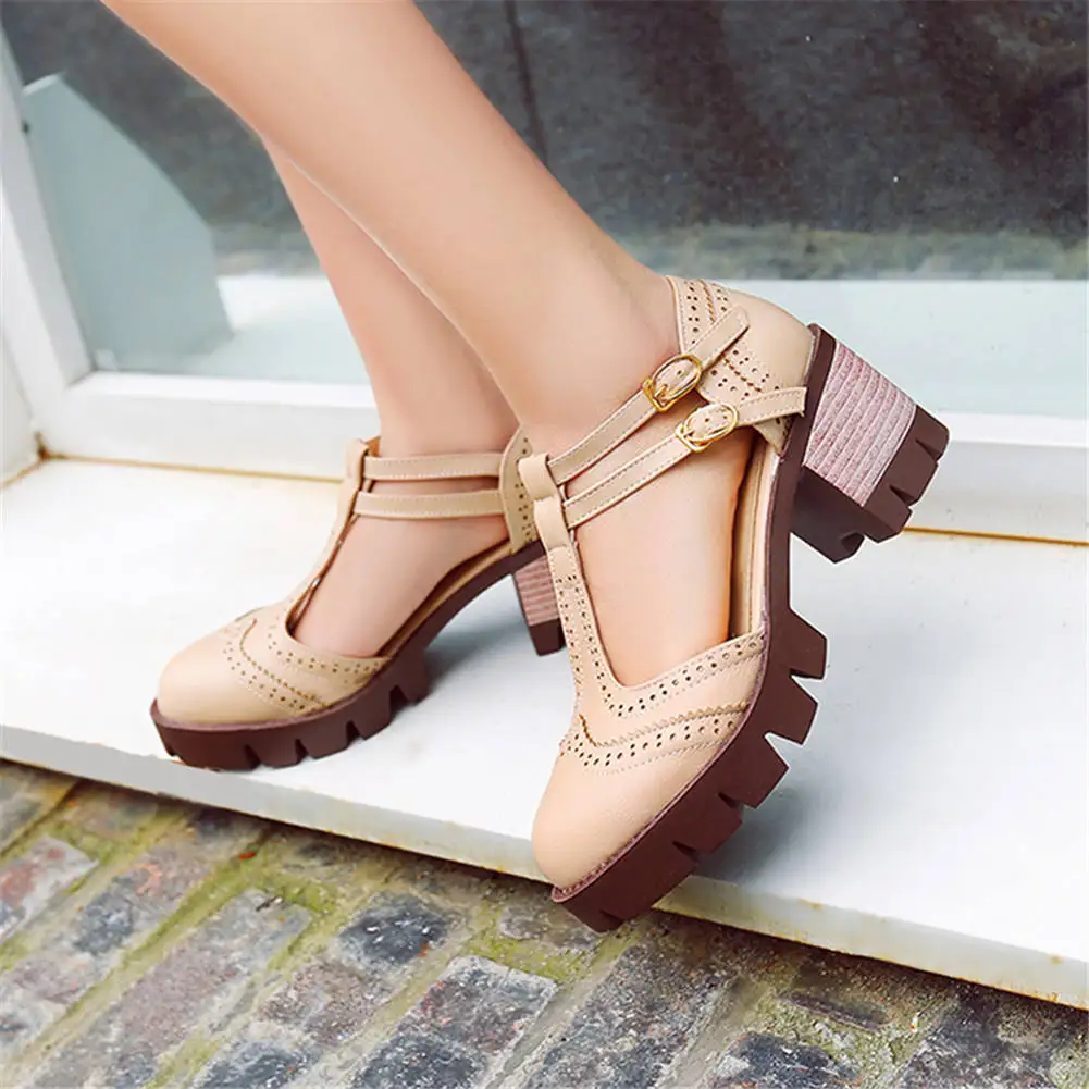 SARAIRIS Big Size 34-43 Female Elegant Concise Sweet Pumps t-strap Pumps Women Platform Chunky Heels Buckle Shoes Woman
SARAIRIS Big Size 34-43 Female Elegant Concise Sweet Pumps t-strap Pumps Women Platform Chunky Heels Buckle Shoes Woman