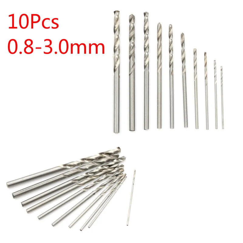 10Pcs Titanium Coated Drill Bits HSS High Speed Steel Drill Bits Set Tool 0.8-3.0mm HSS Power Tools Dropshipping
10Pcs Titanium Coated Drill Bits HSS High Speed Steel Drill Bits Set Tool 0.8-3.0mm HSS Power Tools Dropshipping