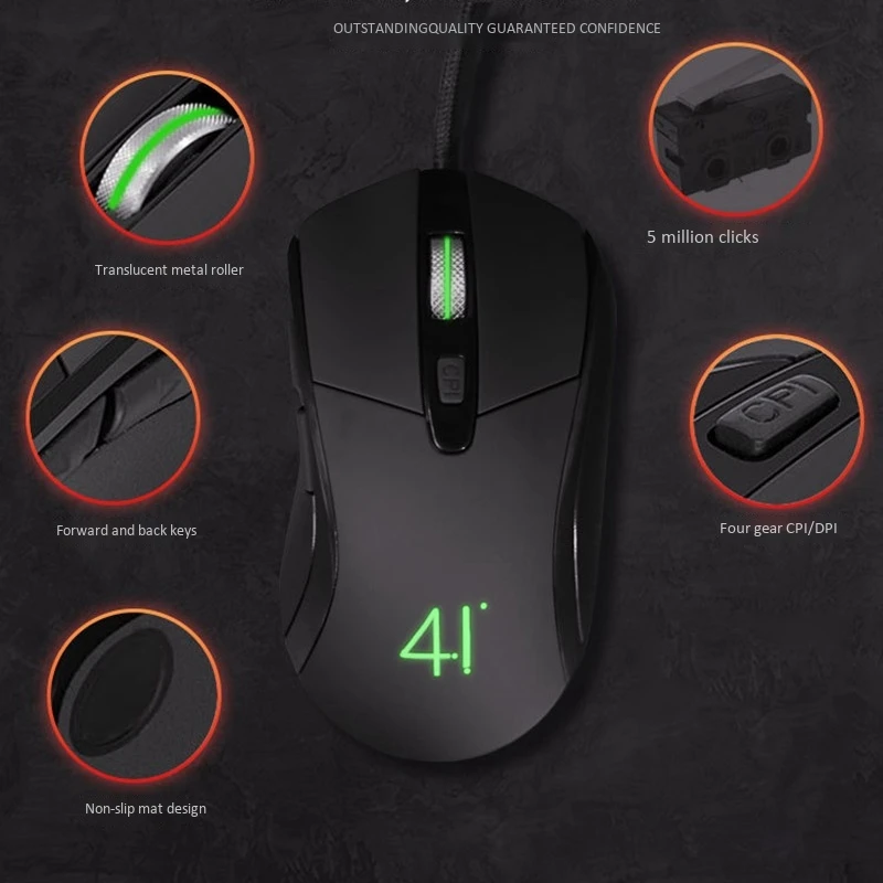 

41 Celsius Hand Warming Wired Mouse Gaming Office Gaming Desktop Computer Laptop Mouse Heating Thermostat Mouse