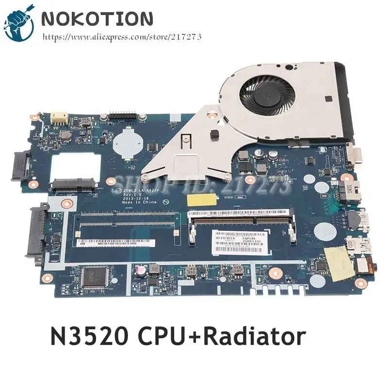 Материнская плата NOKOTION для Acer aspire, материнская плата для ноутбука Z5WE3, NB.C3911.001, N3520, nb3911001, 1, 5, 5, 1, 5, 5, 1, 1, 5, 1
Материнская плата NOKOTION для Acer aspire, материнская плата для ноутбука Z5WE3, NB.C3911.001, N3520, nb3911001, 1, 5, 5, 1, 5, 5, 1, 1, 5, 1