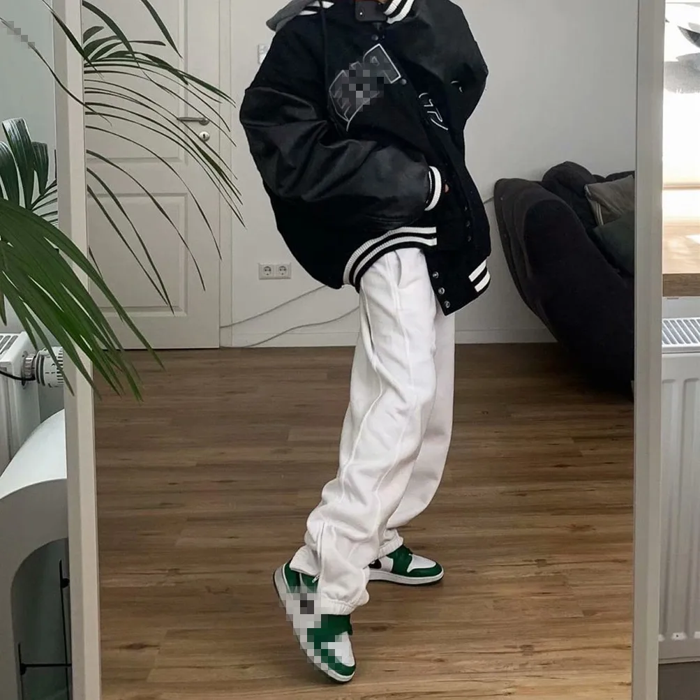 Streetwear Drawstring Embroidery Side Zipper White Sweatpants Joggers Women 2021 Harajuku Wide Trousers Hip Hop y2k Pants Capris
Streetwear Drawstring Embroidery Side Zipper White Sweatpants Joggers Women 2021 Harajuku Wide Trousers Hip Hop y2k Pants Capris