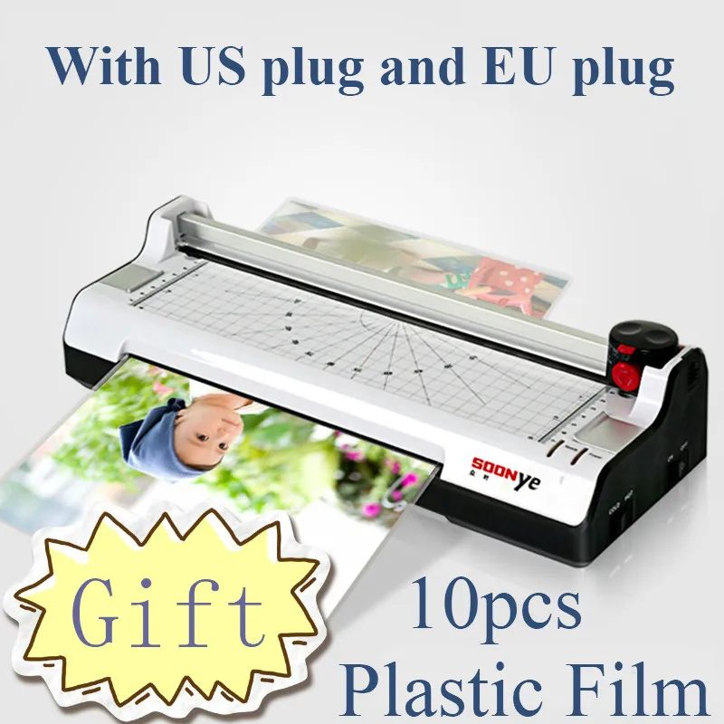 New Smart Photo Laminator A4 Trimmer Machine Sealed Plastic Laminating Machine Hot Cold Laminator Plastificadora Laminat Pouches
New Smart Photo Laminator A4 Trimmer Machine Sealed Plastic Laminating Machine Hot Cold Laminator Plastificadora Laminat Pouches