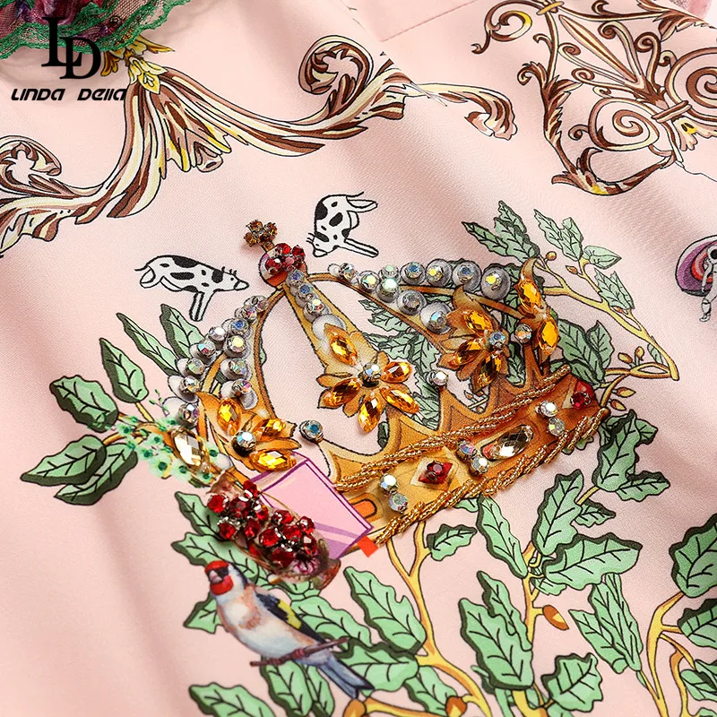 LD LINDA DELLA Fashion Runway Summer Mini Dress Women Lace Ruffls Sleeve Diamonds Beading Printed Vintage Short Dresses vestido
LD LINDA DELLA Fashion Runway Summer Mini Dress Women Lace Ruffls Sleeve Diamonds Beading Printed Vintage Short Dresses vestido