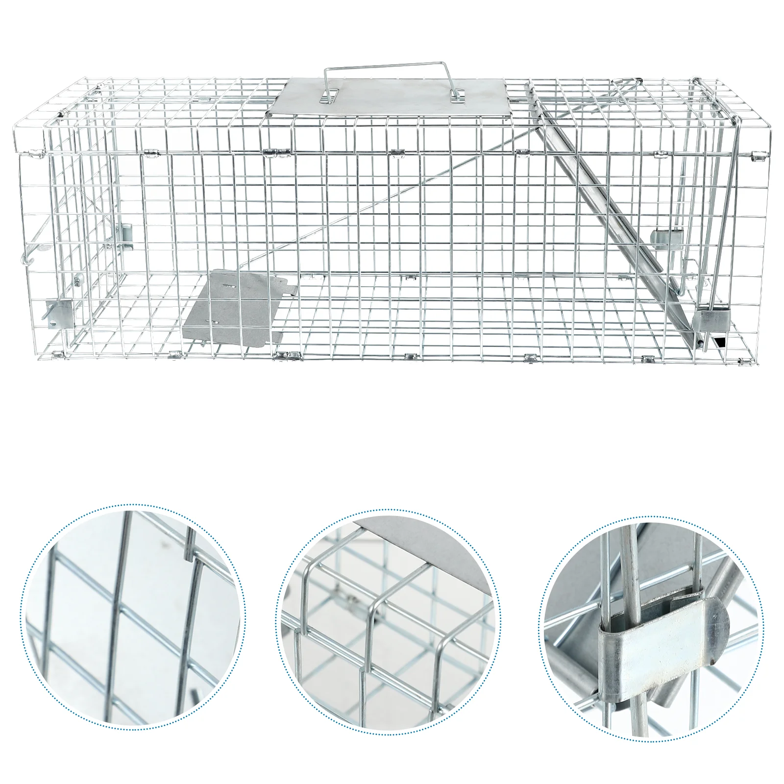 1Pc Live Animal Trap Folding Cage Humane Animal Cage Supplies 
1Pc Live Animal Trap Folding Cage Humane Animal Cage Supplies