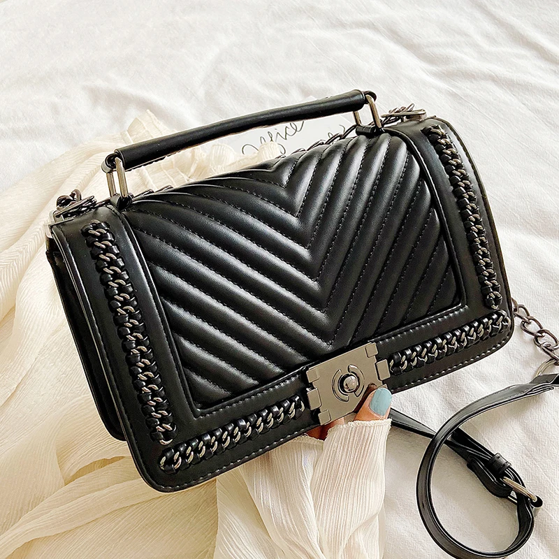 Designer Pu Leather Women Handbags Chain Shoulder Messenger Bags Fashion Ladies Crossbody Bags for Women Casual Travel Bag New
Designer Pu Leather Women Handbags Chain Shoulder Messenger Bags Fashion Ladies Crossbody Bags for Women Casual Travel Bag New