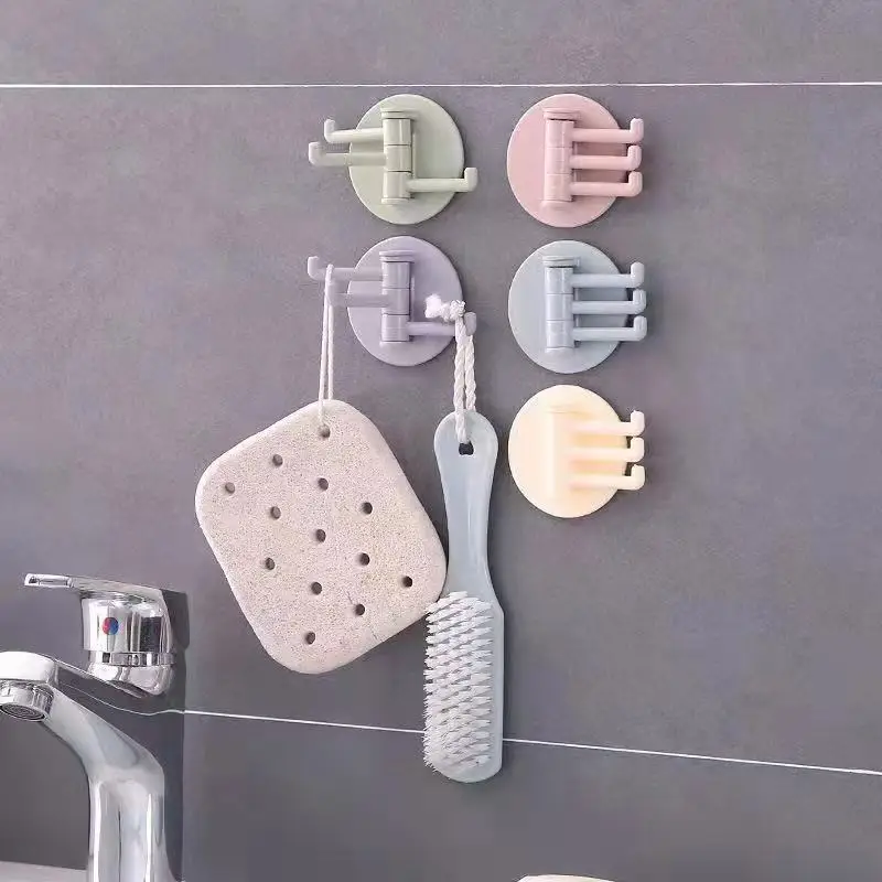2/4pc Bathroom Hooks Household Multifunctional 180 Rotate Kitchen Door Wall Hook Self Adhesive Waterproof Hook Bathroom Supplies
2/4pc Bathroom Hooks Household Multifunctional 180 Rotate Kitchen Door Wall Hook Self Adhesive Waterproof Hook Bathroom Supplies