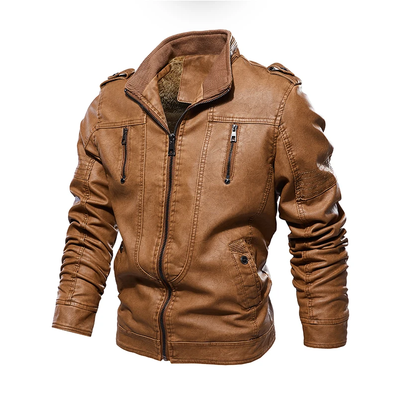 2020 Solid Winter Leather Jacket Men Velvet Thick Warm Casual Moto Biker Jackets Man Pu Motorcycle Bomber Jacket Male Cool Coat
2020 Solid Winter Leather Jacket Men Velvet Thick Warm Casual Moto Biker Jackets Man Pu Motorcycle Bomber Jacket Male Cool Coat