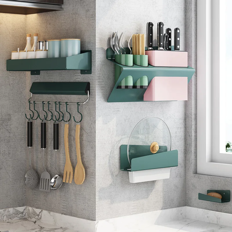 No punching kitchen shelf wall mounted cutting board shelf seasoning knife shelf pot cover shelf storage shelf
No punching kitchen shelf wall mounted cutting board shelf seasoning knife shelf pot cover shelf storage shelf