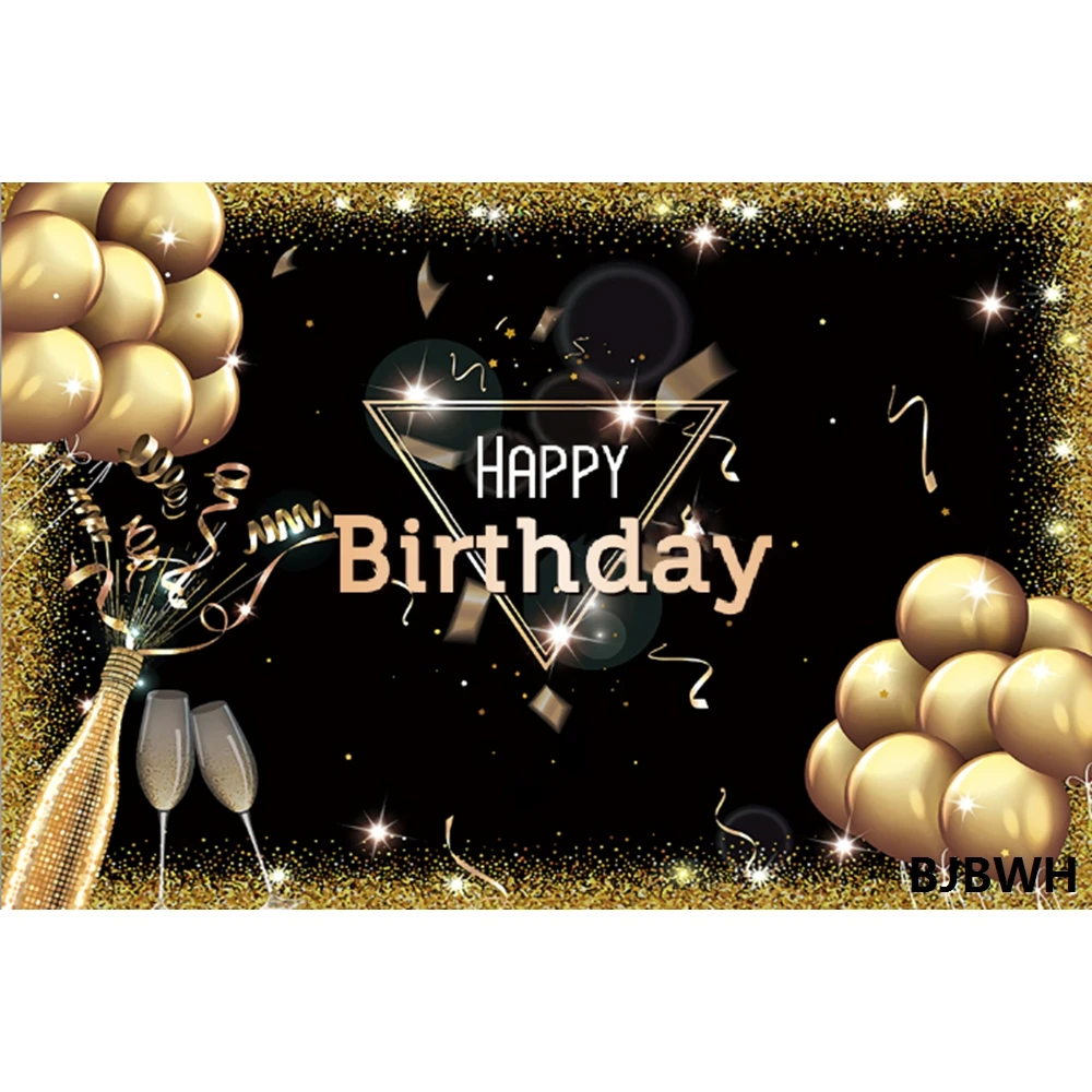 Happy Birthday Backdrop Balloon Glitter Gold Adult Wedding Baby Party Decor Custom Photography Background For Photo Banner Props
Happy Birthday Backdrop Balloon Glitter Gold Adult Wedding Baby Party Decor Custom Photography Background For Photo Banner Props