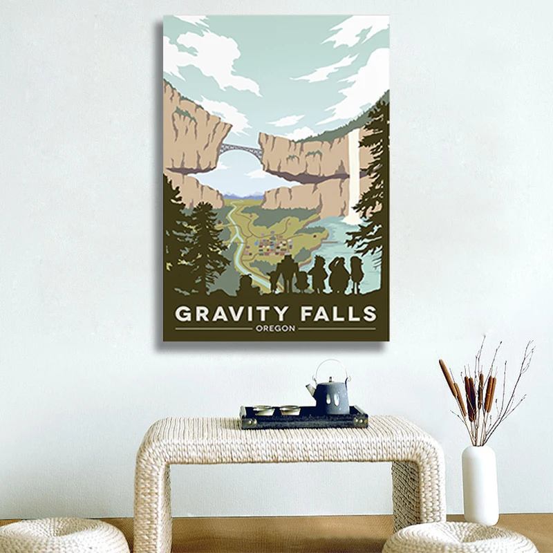 Gravity Falls National Park Print Vintage Art Painting Travels Cities Retro Posters Travel Landscape Posters Wall Art Picture
Gravity Falls National Park Print Vintage Art Painting Travels Cities Retro Posters Travel Landscape Posters Wall Art Picture