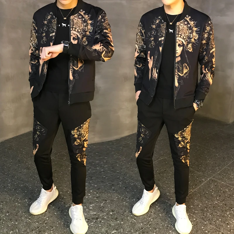 2021 New Jacket + Pants Men's Sportswear Fashion Casual Printed Men's Suit Spring Men's Sports Suit 2 Piece Set Large Size 5XL
2021 New Jacket + Pants Men's Sportswear Fashion Casual Printed Men's Suit Spring Men's Sports Suit 2 Piece Set Large Size 5XL