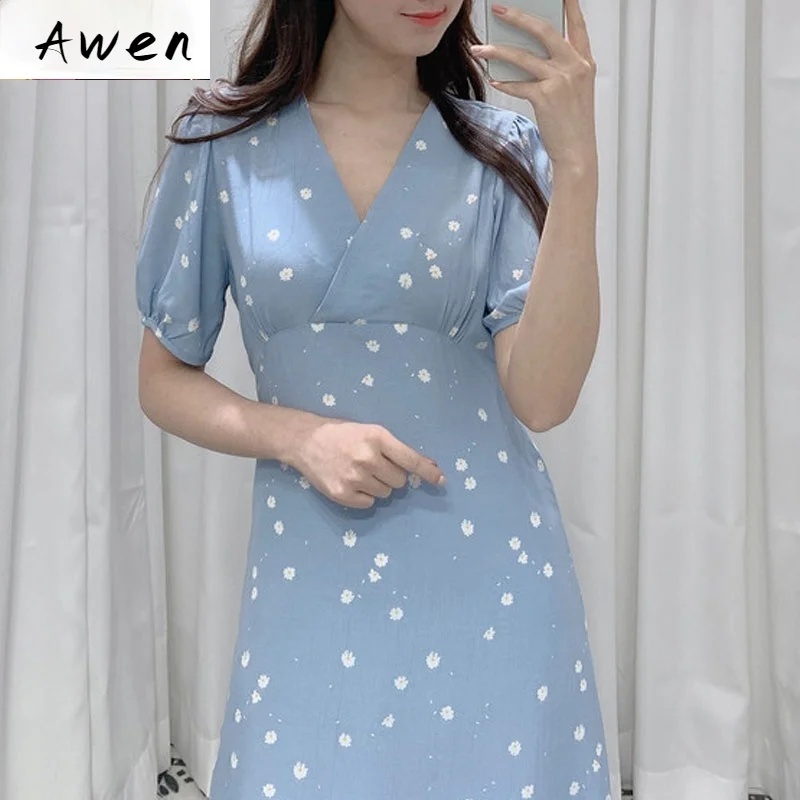 South Korea Chic Dresses Hot Sales Women Design Bow Tie V Neck Floral Print Temperament Vintage Long Dress
South Korea Chic Dresses Hot Sales Women Design Bow Tie V Neck Floral Print Temperament Vintage Long Dress