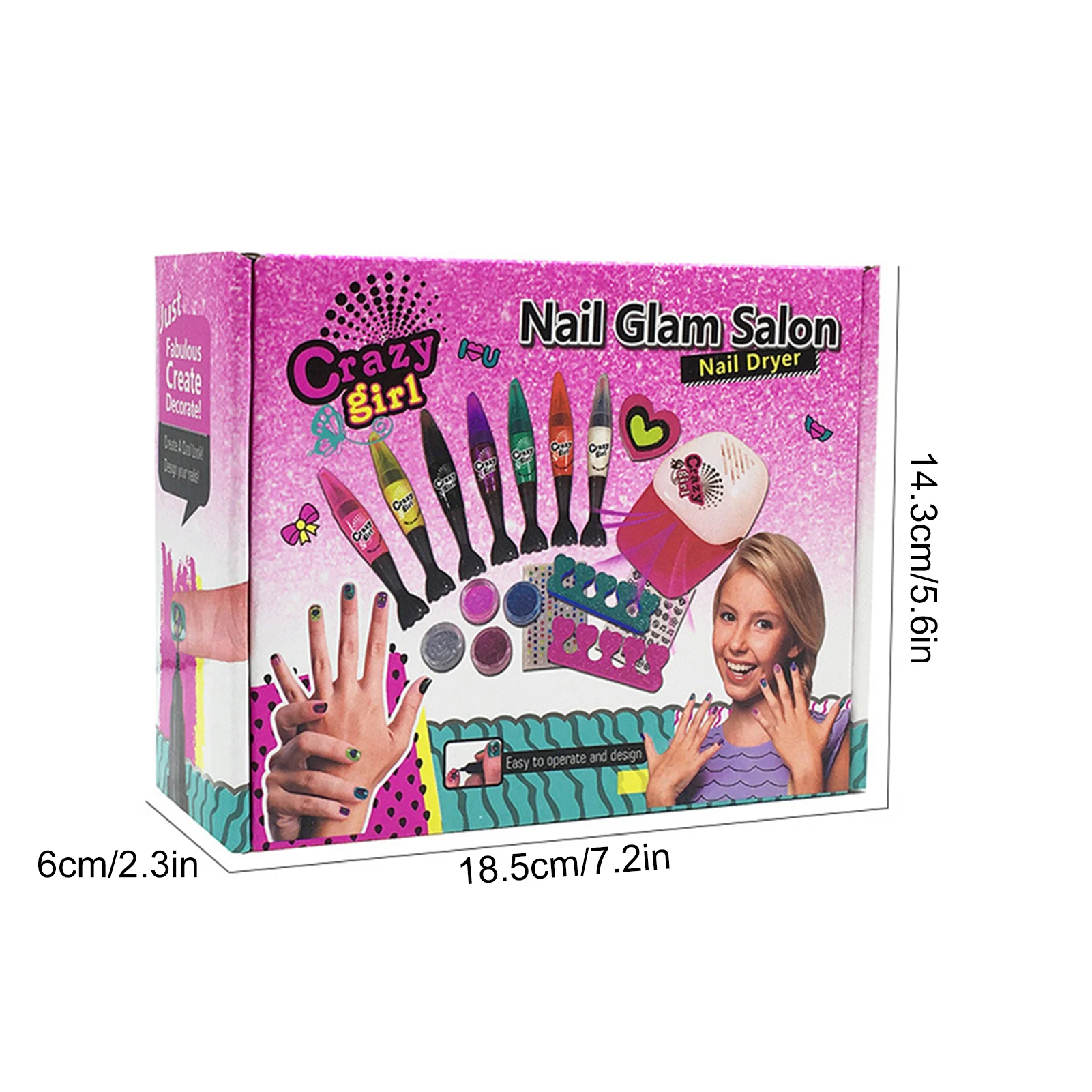 Nail Polish Set Nail Dryer Nail Salon Colorful Kid Pretend Makeup Toys Learning Skills Safe And Nontoxic Tools Gift For Girl
Nail Polish Set Nail Dryer Nail Salon Colorful Kid Pretend Makeup Toys Learning Skills Safe And Nontoxic Tools Gift For Girl