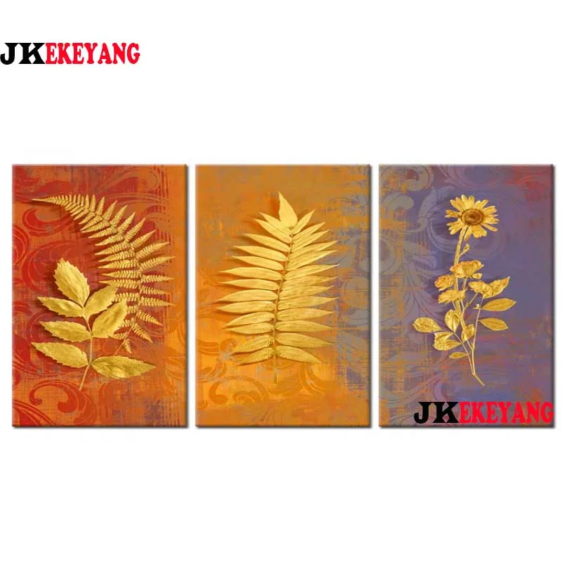 3pcs 5D Diy round/square diamond painting Golden leaves Diamond Mosaic Embroidery cross stitch Y4204
3pcs 5D Diy round/square diamond painting Golden leaves Diamond Mosaic Embroidery cross stitch Y4204
