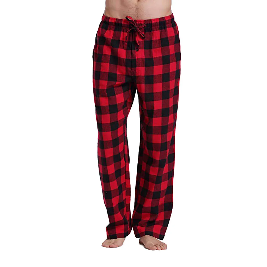 Fashion Unisex Casual Plaid Pants Loose Sport Plaid Pajama Pants Trousers Casual Harem Piżama Męska Men Streetwear Pants #T1G 
Fashion Unisex Casual Plaid Pants Loose Sport Plaid Pajama Pants Trousers Casual Harem Piżama Męska Men Streetwear Pants #T1G