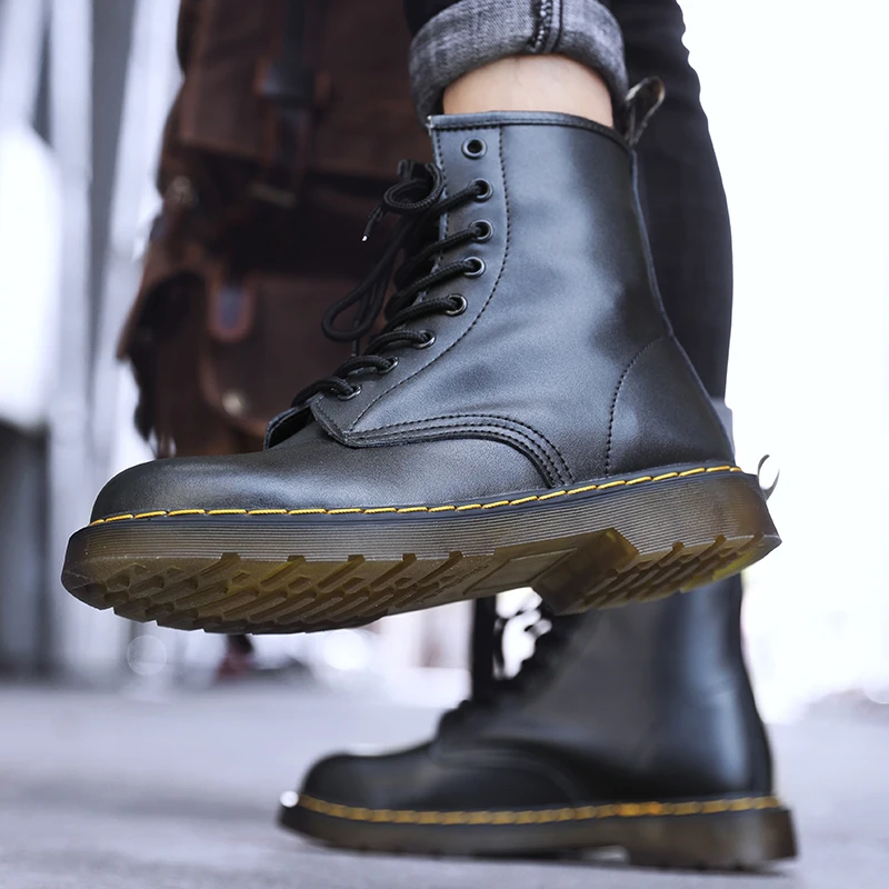 Высококачественные мужские Ботинки Martin на шнуровке на низком каблуке Martens Botas Mujer повседневные ботильоны обувь унисекс кожаные ботинки челс...
Высококачественные мужские Ботинки Martin на шнуровке на низком каблуке Martens Botas Mujer повседневные ботильоны обувь унисекс кожаные ботинки челс...